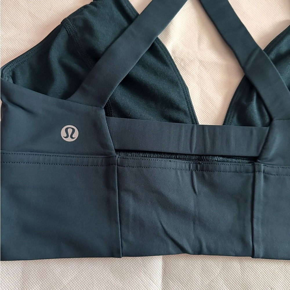 Lululemon Sweat your Heart Out Bra in Submarine color, A/B Cup, Size 6 - Picture 8 of 11